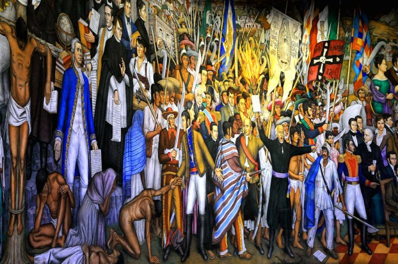 Miguel Hidalgo Calls for Independence, Diego Riviera Murals, Castle of Chapultepec