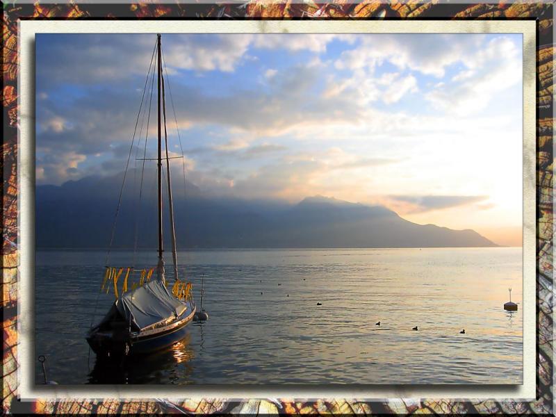 Sunrise on Lake Como, Italy