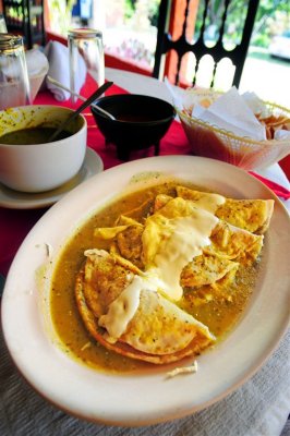 Tortillas Stuffed with Poblano Pepper and Cheese, Palenque