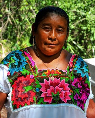 Charming Mayan Lady, Chichen Itza Market