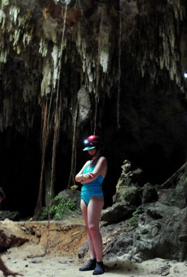  Brave Explorer Before Descent To Caves, Yucatan