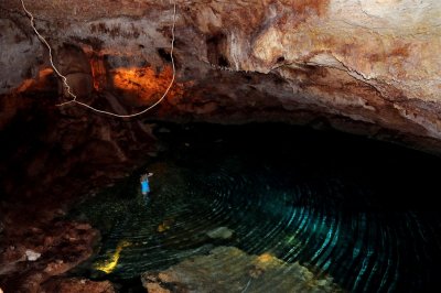 Exploring Underground Caves, Yucatan Cenotes