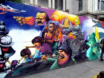 Go, Spaniards, Go ! Mexico City Graffiti