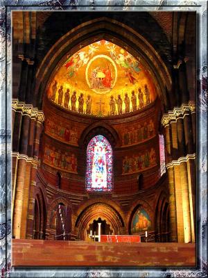 Inside of Splendid Cathedral In Strasburg, France