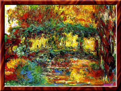 Impressionism By Claude Monet- Japanese Bridge