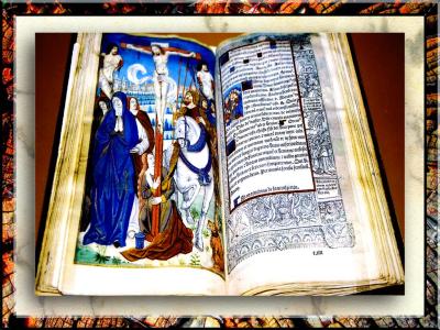 XIV Century Bible In Burgundy