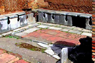 Roman Public Toilet in Ostia