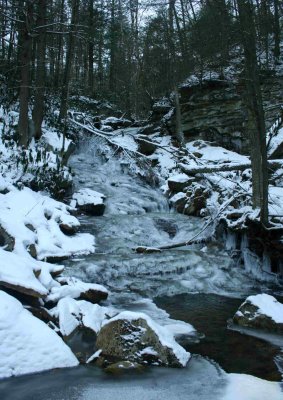 Recent West Virginia Winter Woods and Icy Waters