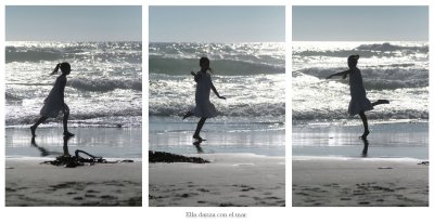 Ella danza con el mar