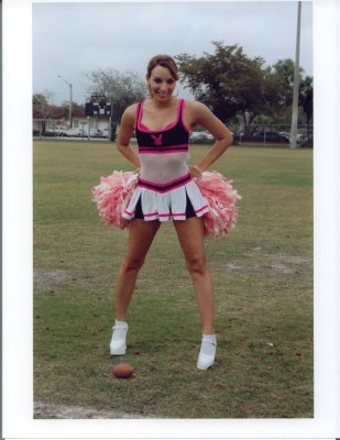 Amy in Cheerleading Outfit