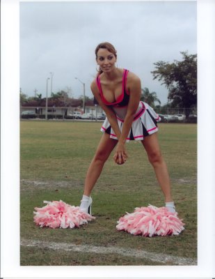 Amy in Cheerleading Outfit