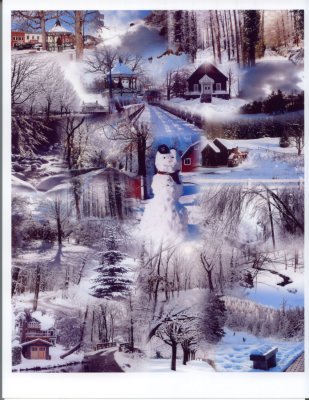 Winter Scene collage