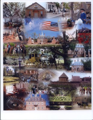 Colonial Williamsburg collage