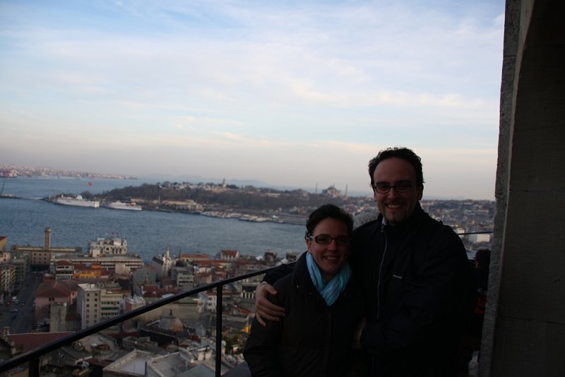 Benneth and Beatris 110.jpg Istanbul view from the top of the Galata Kulesi(Tower)