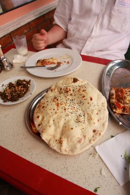 Suleymaniye to Eminonu 29 special kebab bread.jpg