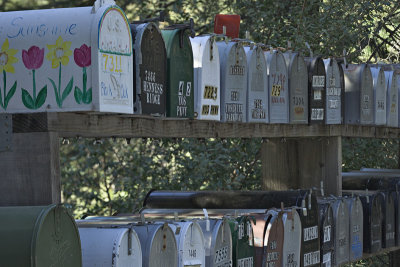 Letterboxes at Yosemite Way