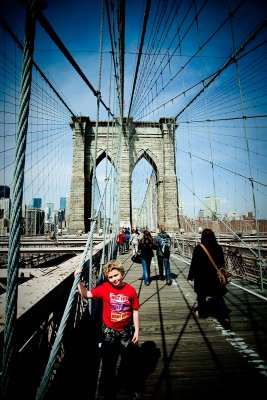 Harry on Brooklyn Bridge