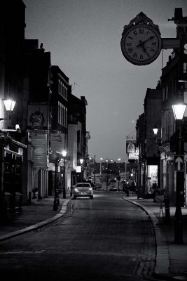 Rochester street at night