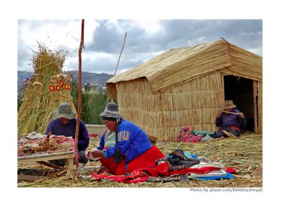 Uros Floating Islands on Lake Titicaca, Peru