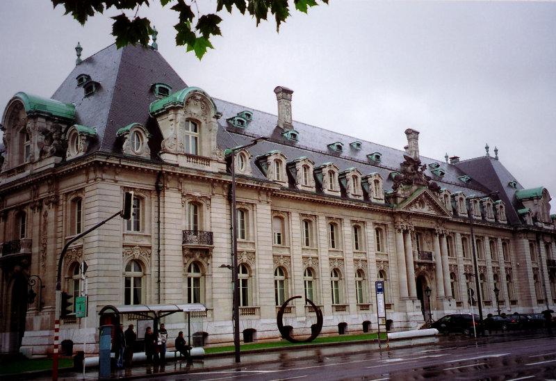 A closer view of the ARBED Group offices.