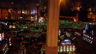 Interior view of New York, New York of the casino area.