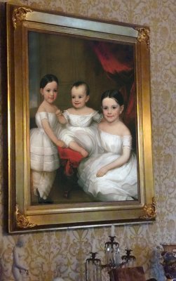 This is portrait of her 3 girls (the baby is Emma, and Adelicia and Victoria) from her marriage with Isaac Franklin.