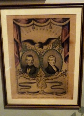 Campaign picture of James Polk and his Vice Presidential running mate, George M. Dallas.