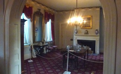 Most of the furnishings in the house are original including some that were in the White House during his term.
