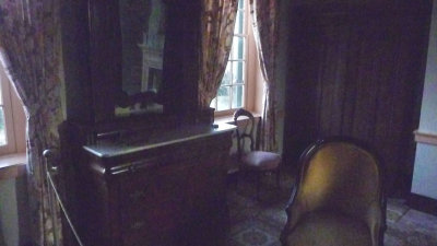 The furniture in this room belonged to Sarah and is from Sarah's widowed years.