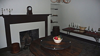 It was common in the 19th century for the kitchen to be separated from the house for protection from fires.