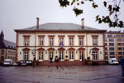 L'Htel de Ville (the Town Hall) was built in 1838 in the neo-classical style of architect Justin Rmont.