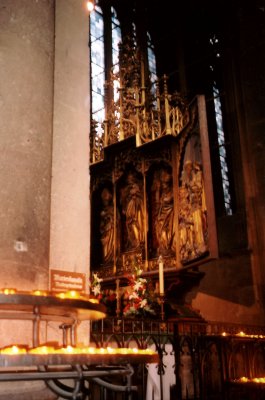 Some of the interior ornamentation of Mainz Cathedral.