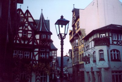 Another view of the Rhine town. It was dusk when this photo was taken.