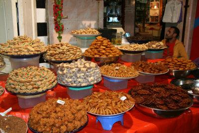 The best of the food market came last when I passed by this pastry stand.