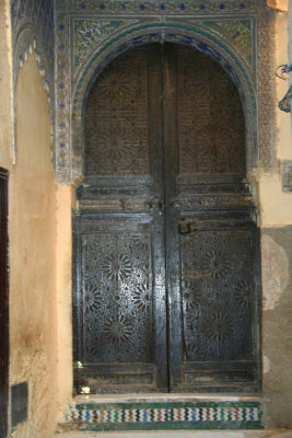 View of a Berber mosque door from the 11th century.