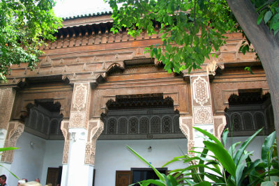 Bahia Palace which was built by Si Moussa, the prime minister of king Sidi Mohamed Ben Abderrahman, and by his son Ba Ahmed.