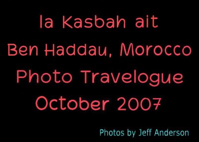 La Kasbah ait Ben Haddou cover page.