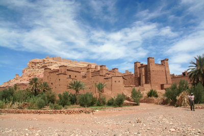 Close-up of the kasbah.