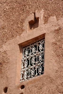 Nice iron design in a window that I saw at the kasbah.