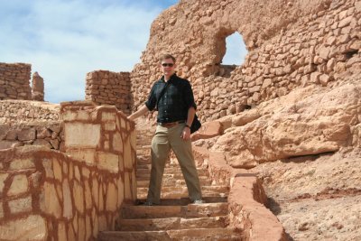 I took a break as I climbed up some steps at ait Ben Haddou.  There was a lot of climbing to do to get to the top.