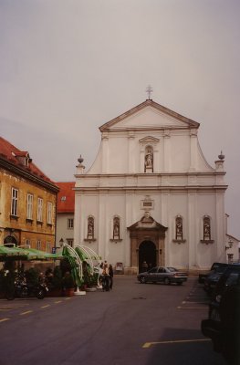 The Baroque Church of St. Catherine, to the east of Cirilometodska Street in Upper Town, was built by the Jesuits around 1630.