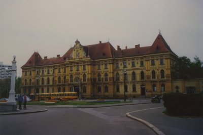 A monumental Neo-Baroque building. It is representative of the Croatian architecture and is near the Croatian National Theater.