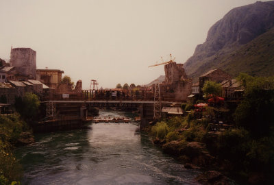 When I was in Mostar (in April 2003), there still was much work to be done to repair it.