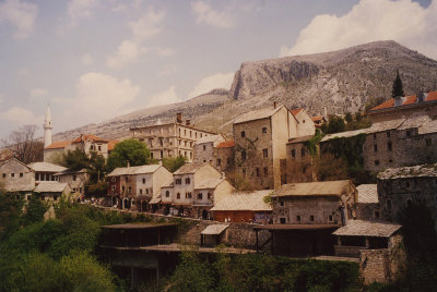 More views of Mostar across the bridge.