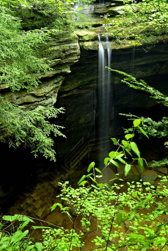 Ash Cave Falls From Above