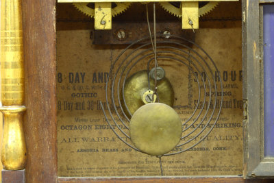 Ansonia Clock back (circa 1880) 8918