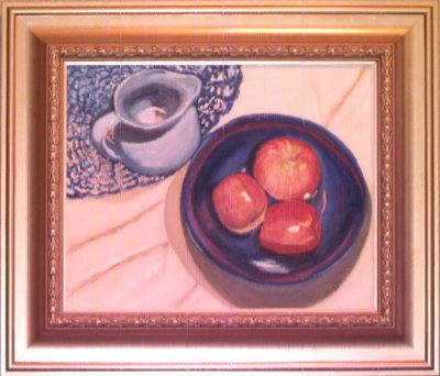 Apple Still Life 902H Slaubaugh Sale 350 Rent 10 28x24 oil.jpg