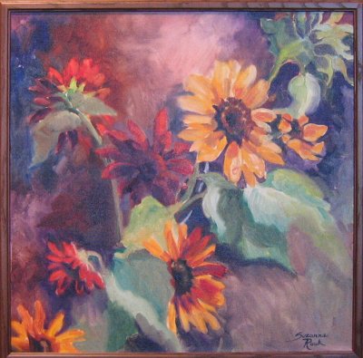 Sunflowers 856H Rock Suzanne sale 395 rent 10 22x22 Oil.jpg