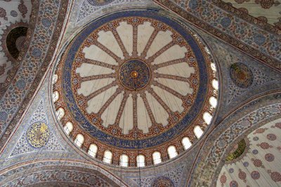 Blue Mosque-ceiling