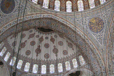 Blue Mosque-ceiling 2